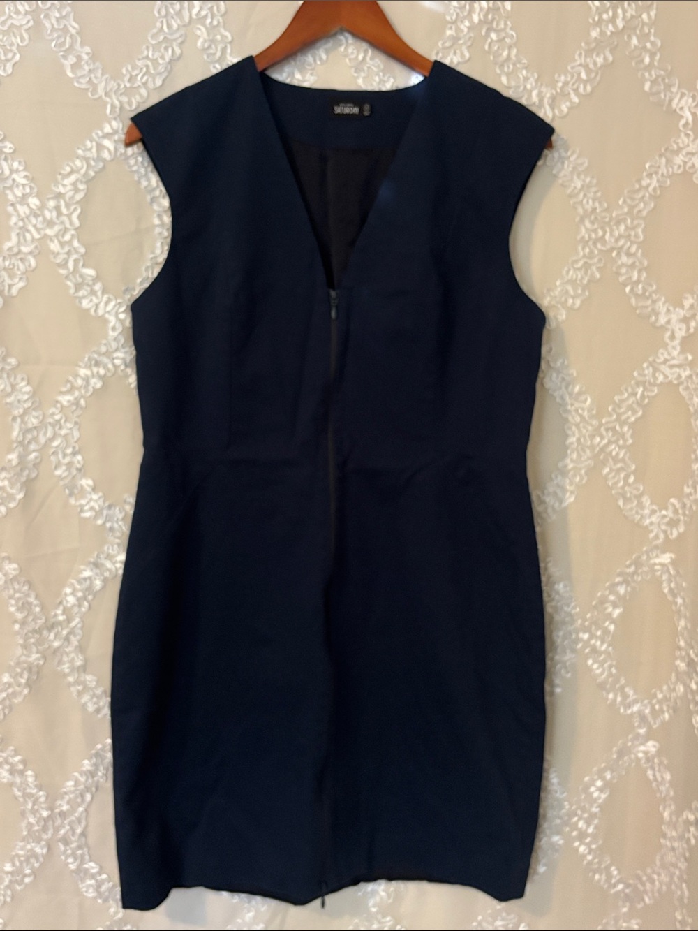 kate spade Saturday Navy V-Neck SleevelessDress